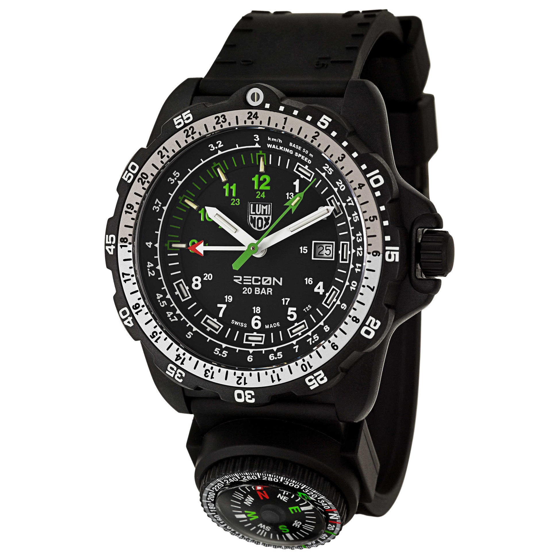 Front view of Luminox Recon Men's Swiss Quartz (Battery-Powered) Watch A-8831-KM