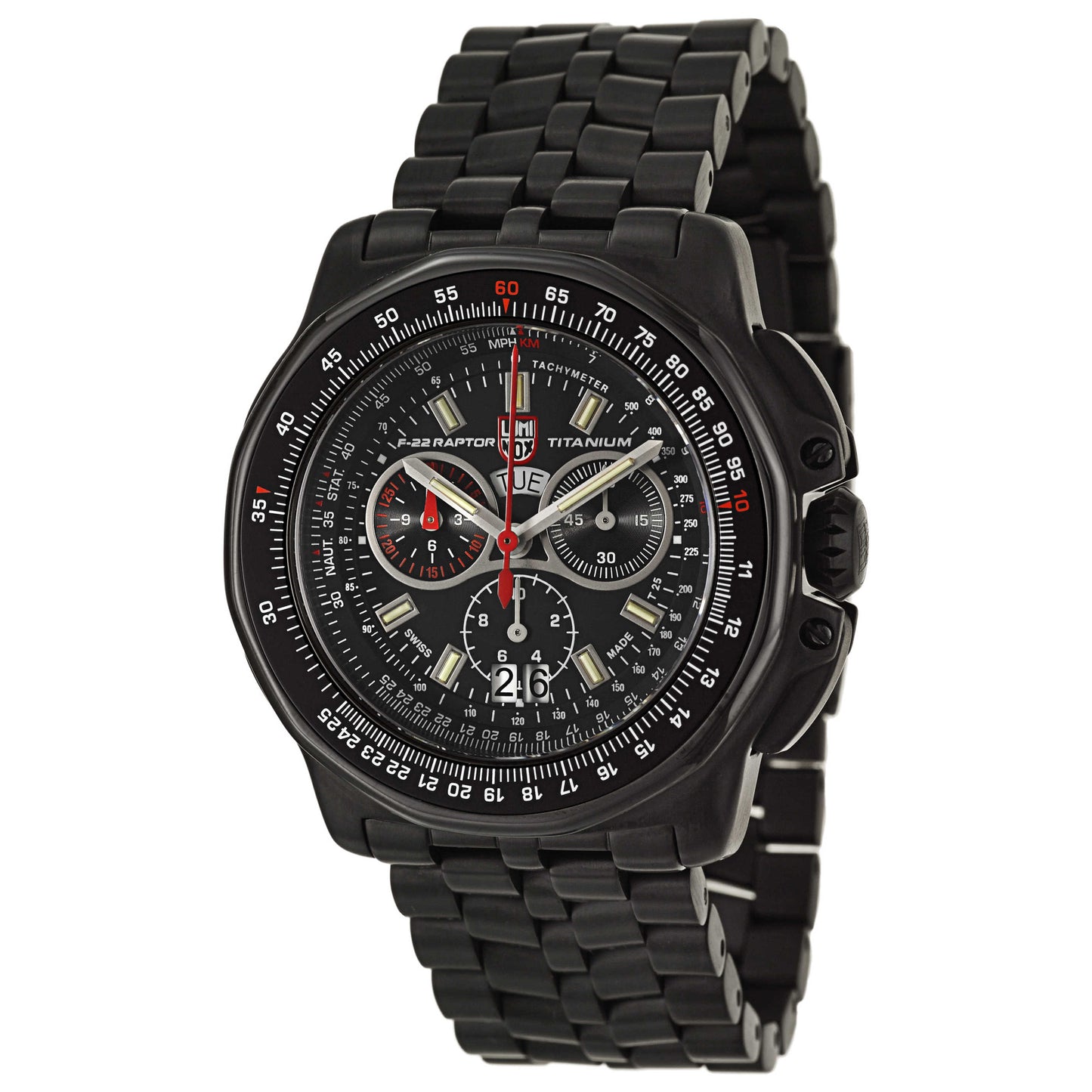 Front view of Luminox F-22 Raptor Men's Swiss Quartz (Battery-Powered) Watch A-9272