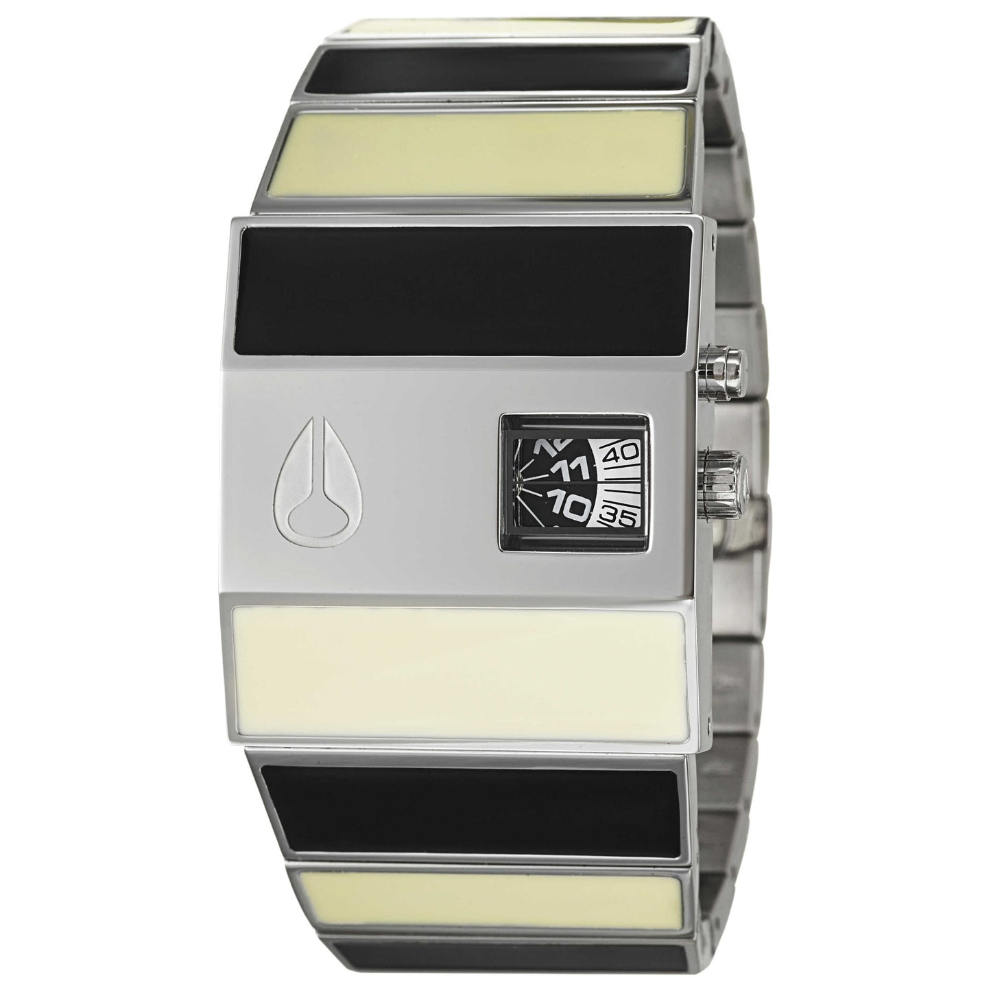 Front view of Nixon The Rotolog Men's Japanese Quartz (Battery-Powered) Watch A028005-00
