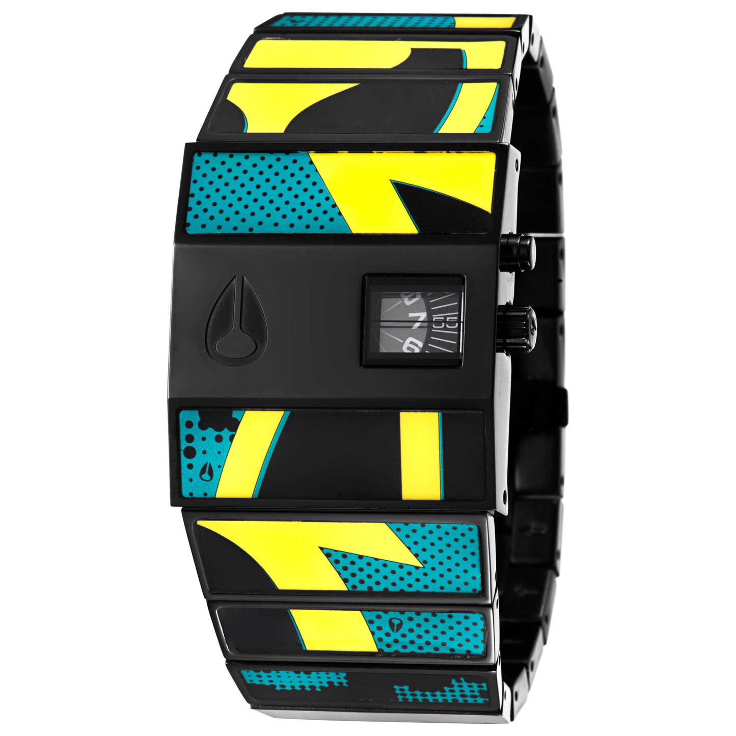 Front view of Nixon The Rotolog Men's Japanese Quartz (Battery-Powered) Watch A028936-00