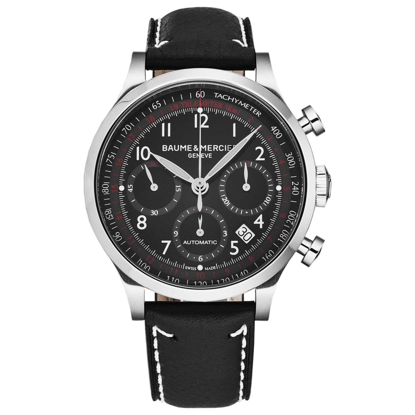 Front view of Baume and Mercier Capeland Men's Automatic Watch A10001