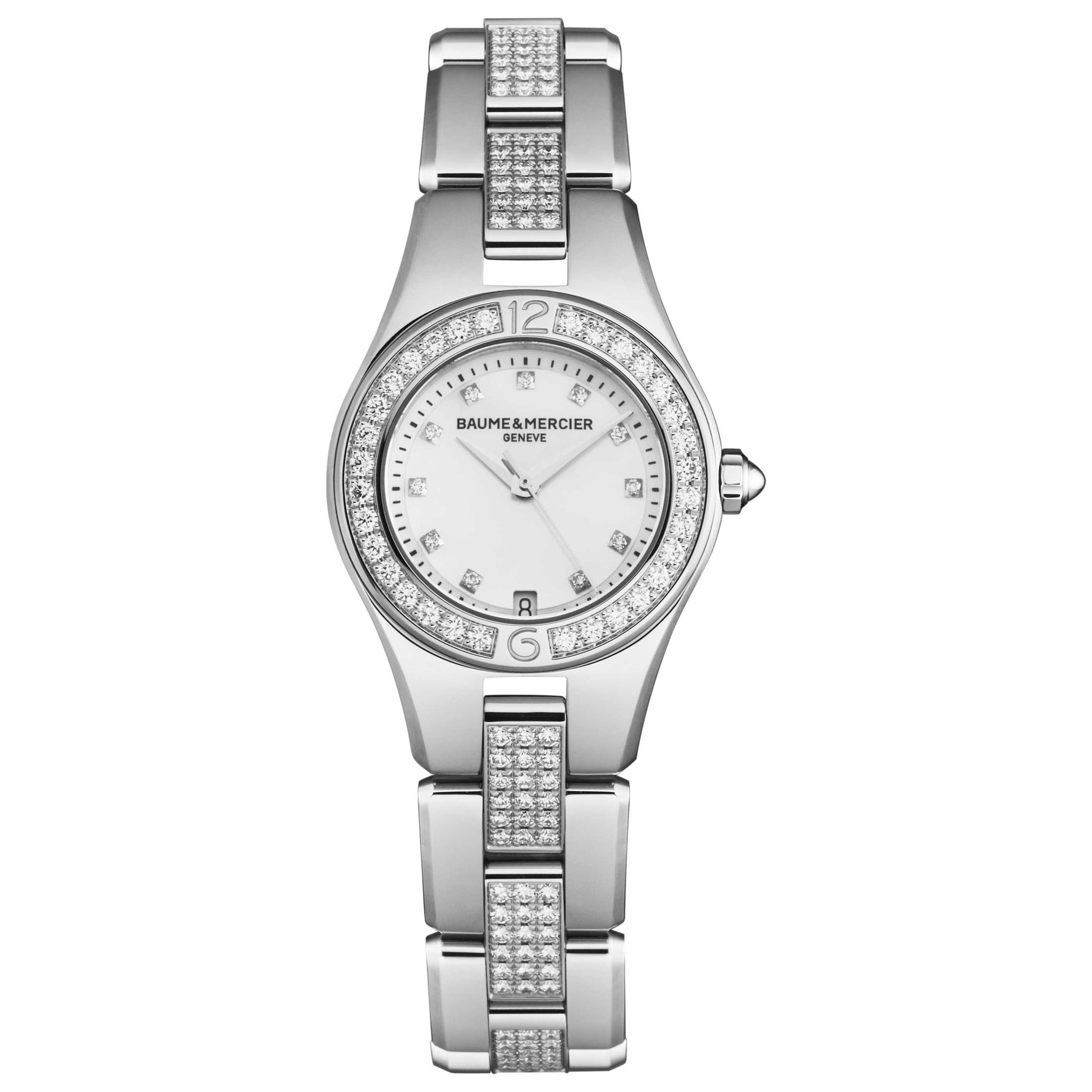Front view of Baume and Mercier Linea Women's Quartz Watch A10092