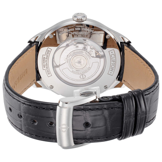 Back view of Baume and Mercier Clifton Men's Automatic Watch A10302
