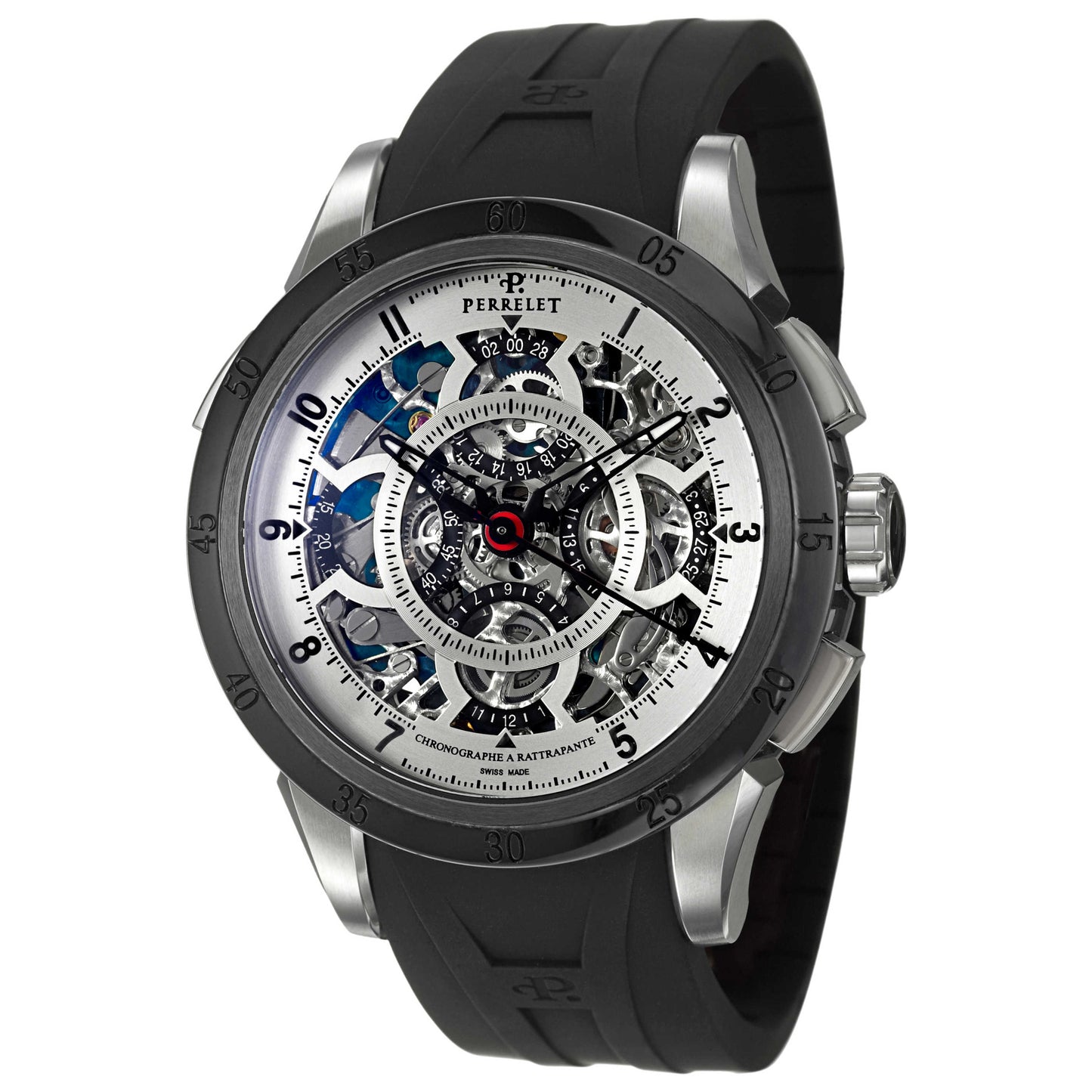 Front view of Perrelet Chronograph Men's Automatic Watch A1043-1