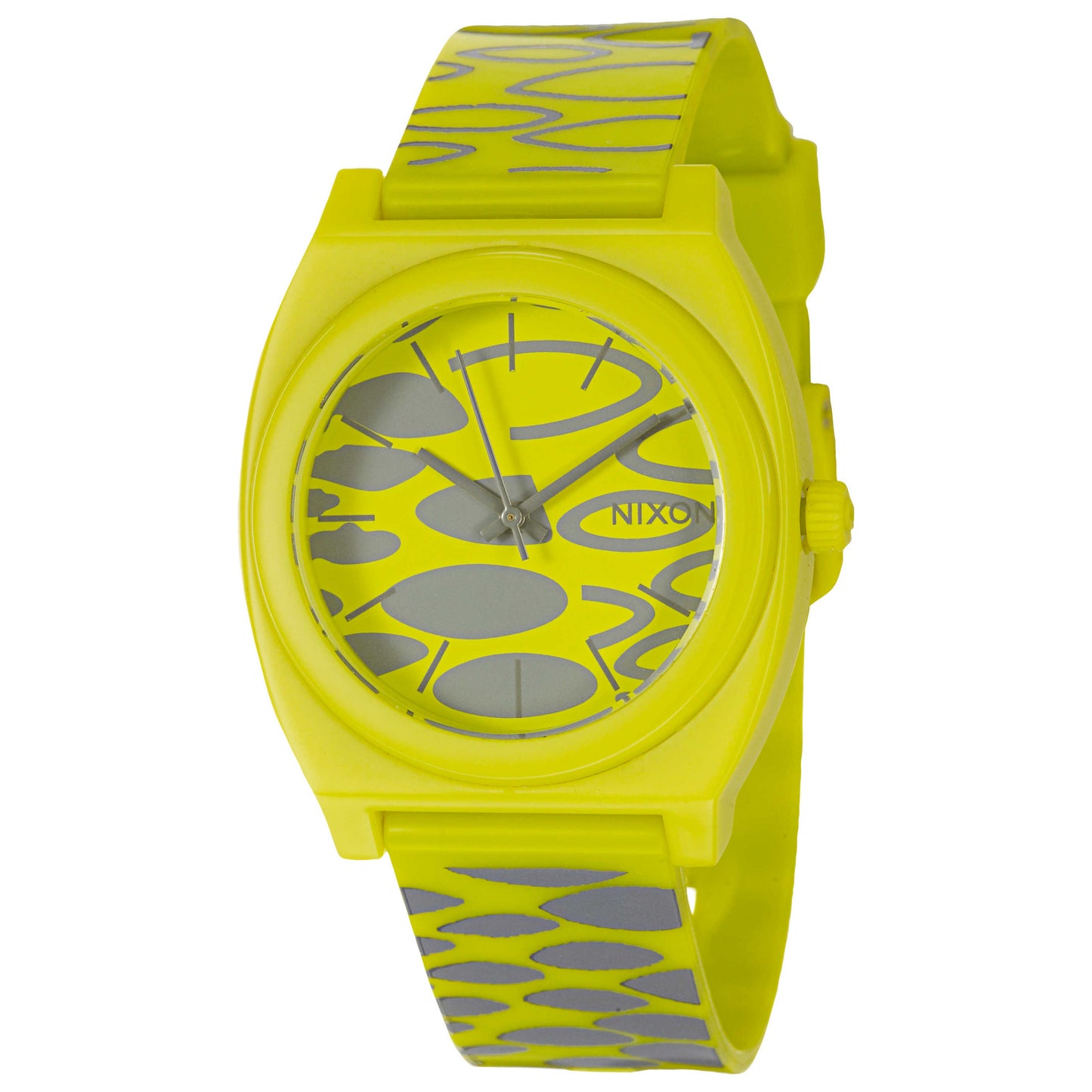 Front view of Nixon The Time Teller Men's Japanese Quartz (Battery-Powered) Watch A119590-00