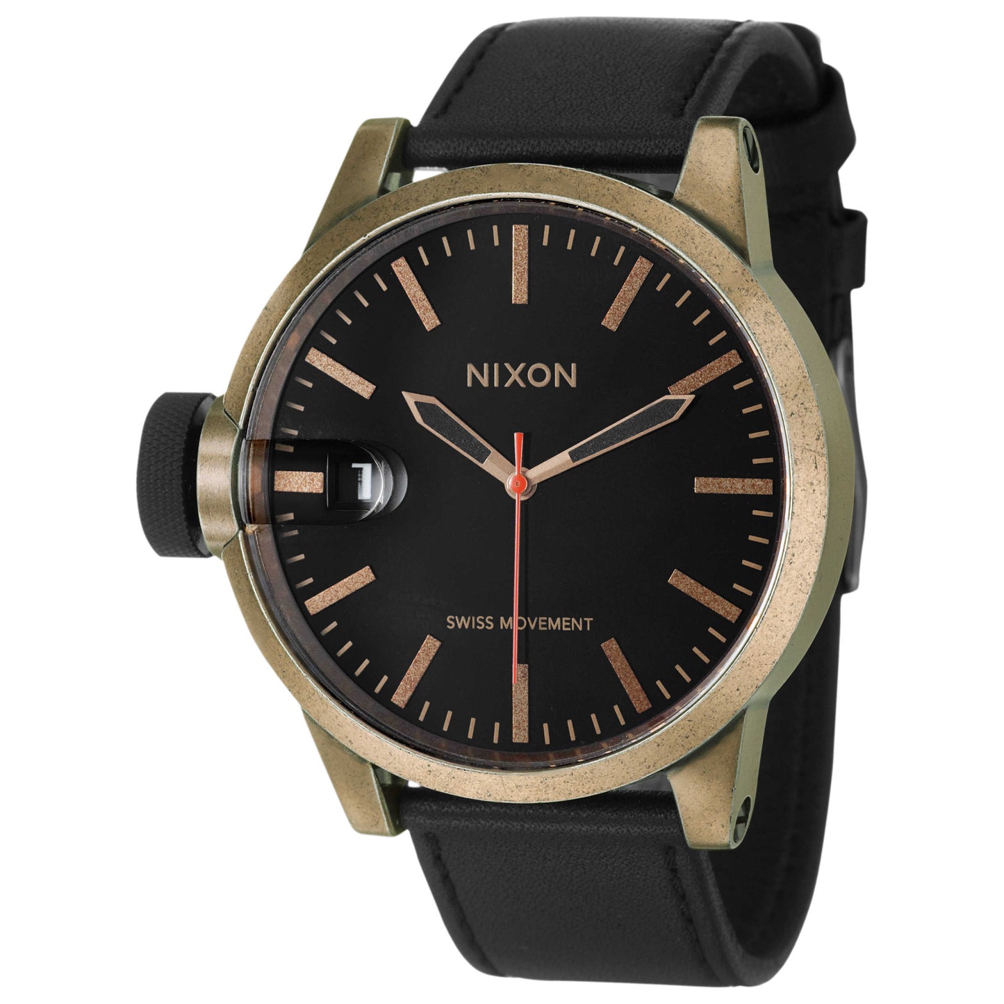 Front view of Nixon The Chronicle Men's Swiss Quartz (Battery-Powered) Watch A127872-00