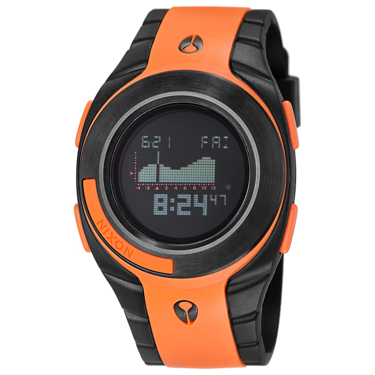 Front view of Nixon The Outsider Tide Men's Quartz Watch A128583-00