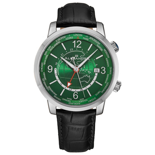 Front view of Alexander Heroic Men's Quartz Watch A171A-04