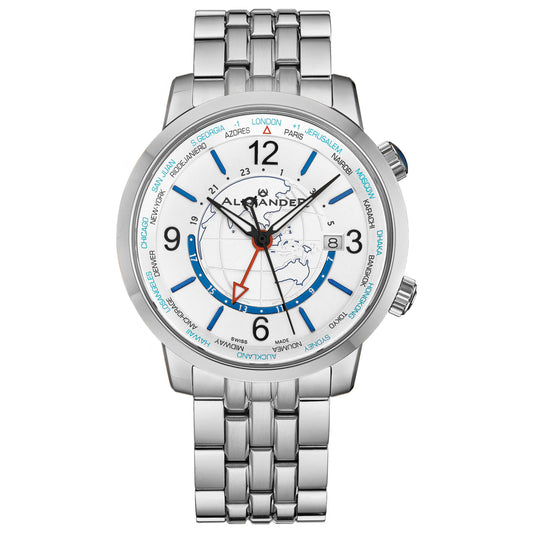 Front view of Alexander Heroic Men's Quartz Watch A171B-01