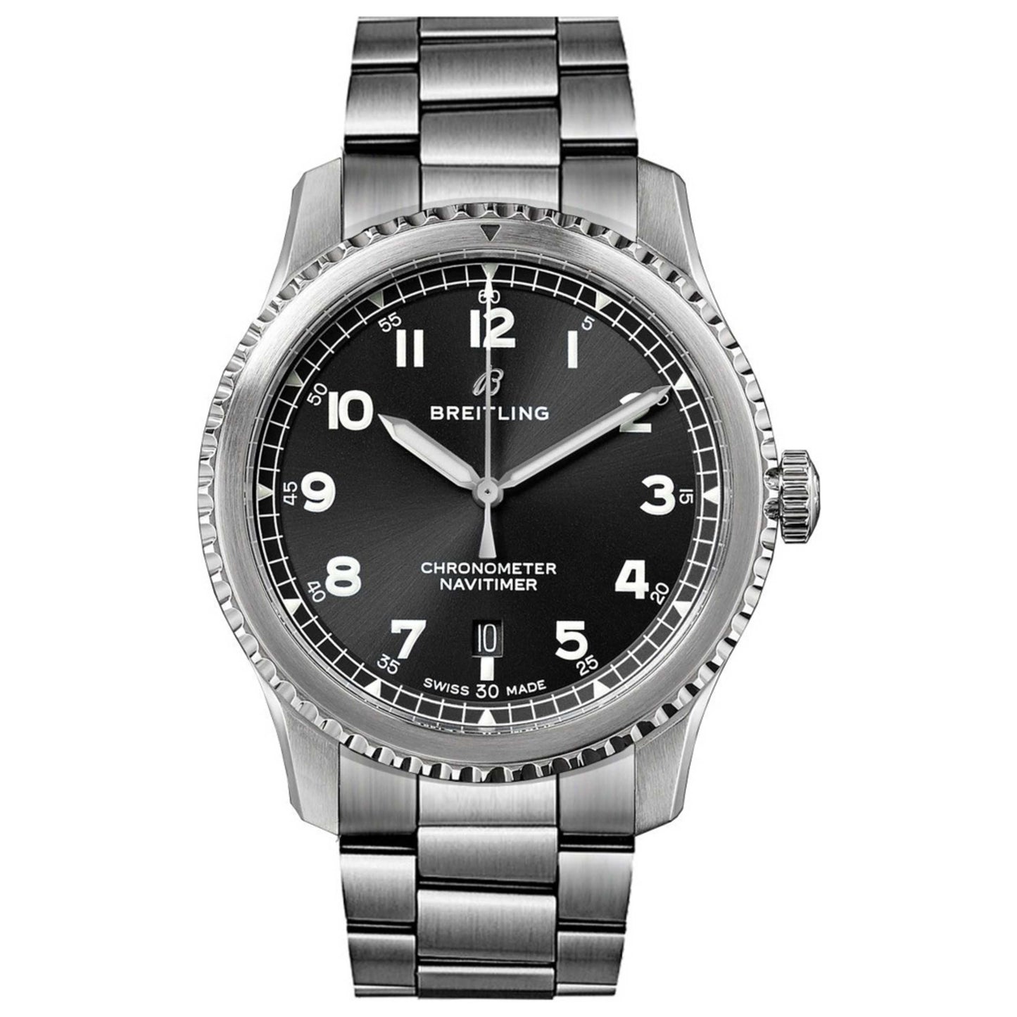 Front view of Breitling Navitimer Men's Automatic Watch A17314101B1A1