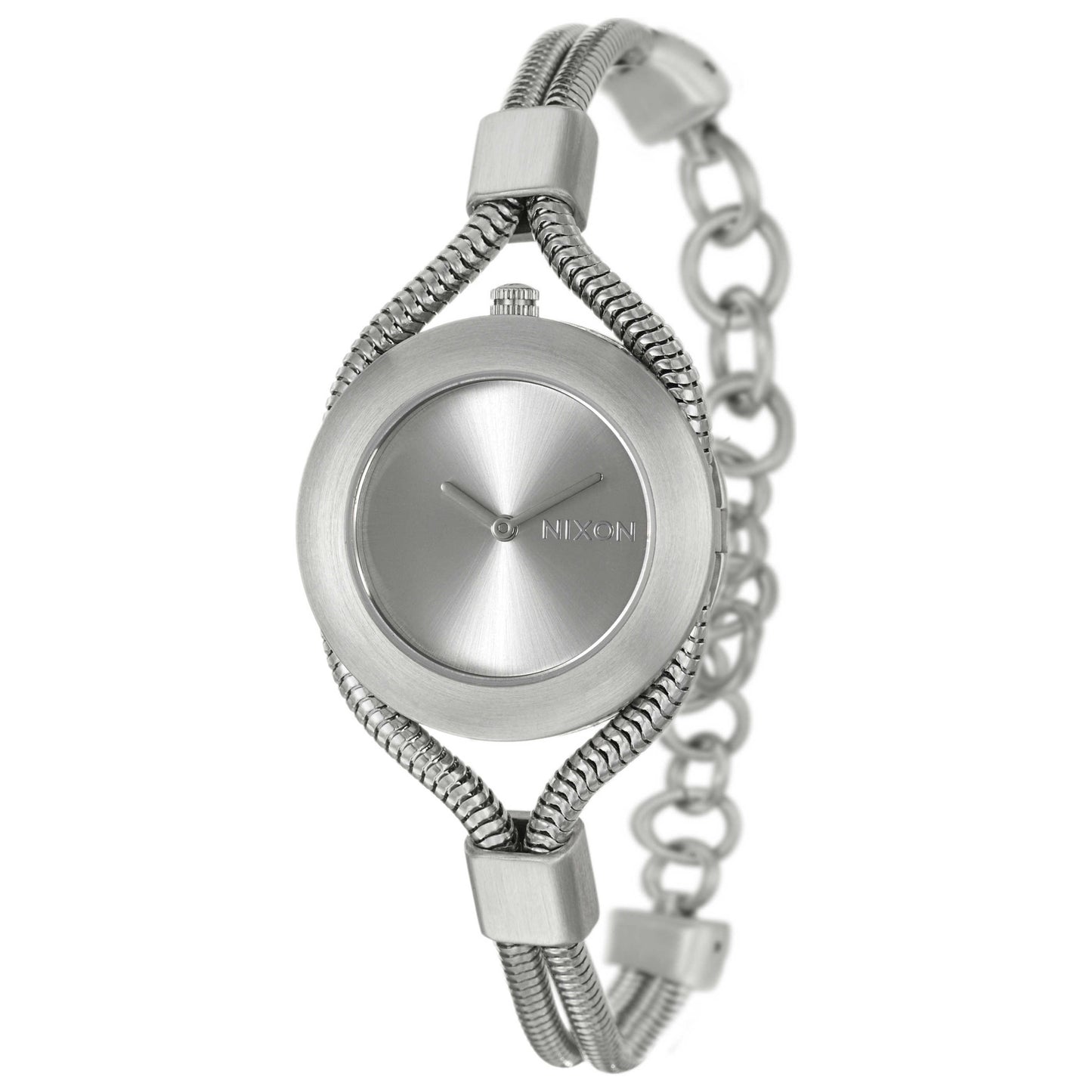 Front view of Nixon The Strata Women's Japanese Quartz (Battery-Powered) Watch A249697-00