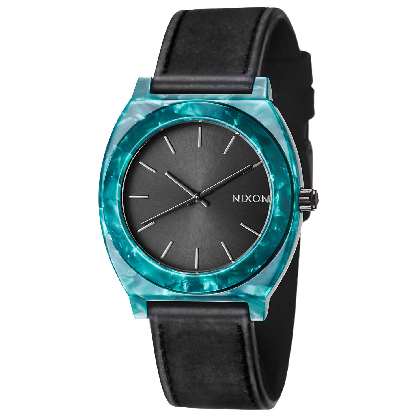 Front view of Nixon The Time Teller Men's Japanese Quartz (Battery-Powered) Watch A3281054-00