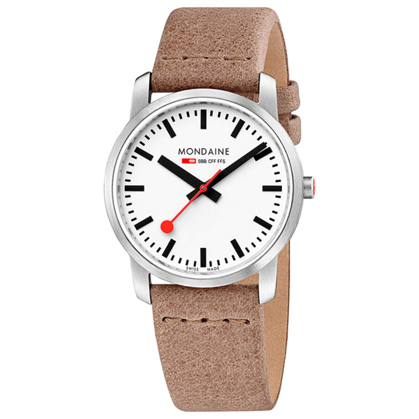Front view of Mondaine Analog Unisex Quartz Watch A400-30351-16SBG