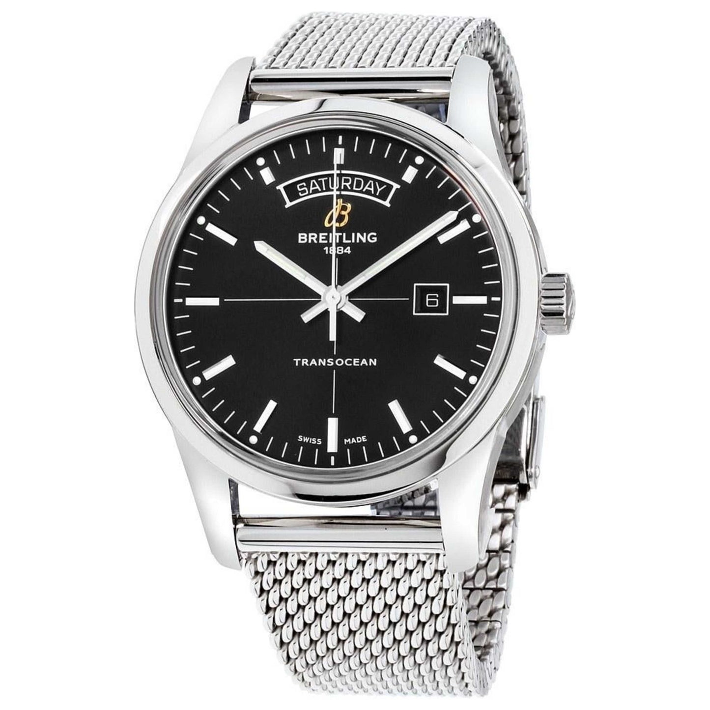 Front view of Breitling Transocean Men's Automatic Watch A4531012-BB69-154A