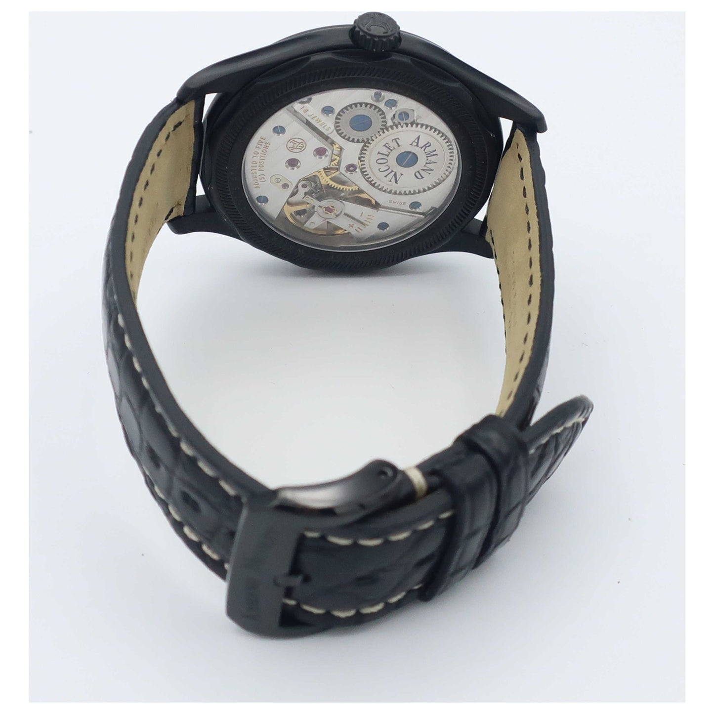 Armand Nicolet L14 Men's Manual-Wind Watch A750ANN-NRP713NR2-SD - Image #2