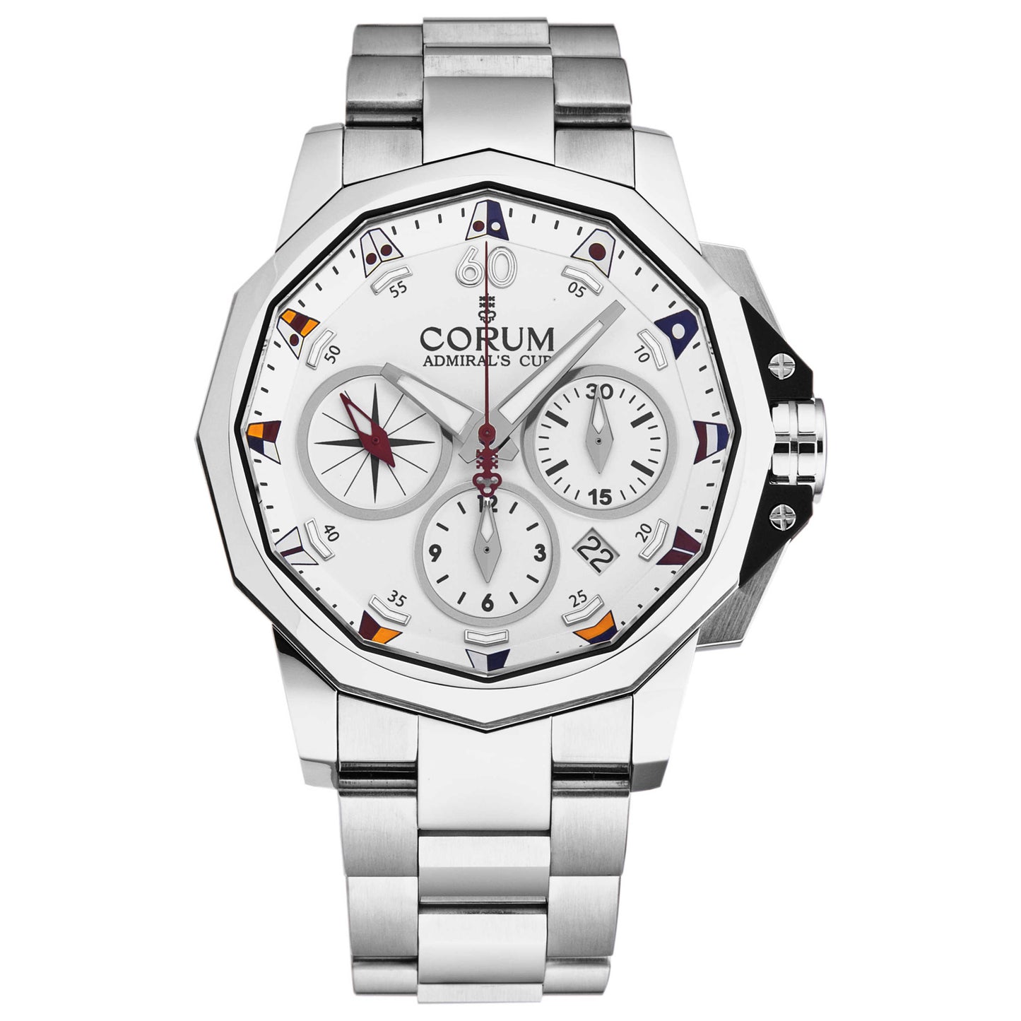 Front view of Corum Admiral Cup Men's Automatic Watch A753/04235