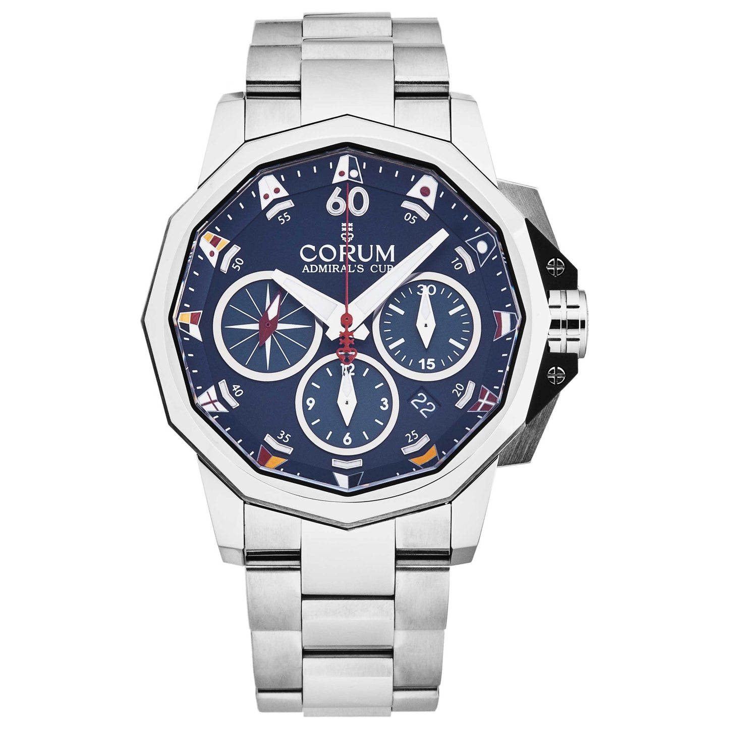 Front view of Corum Admiral Cup Men's Automatic Watch A753/04237