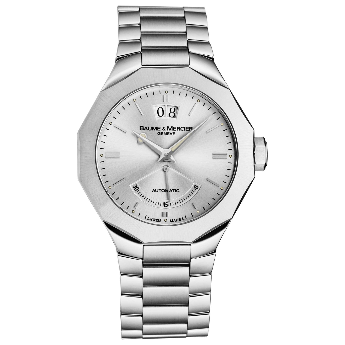 Front view of Baume and Mercier Riviera Men's Automatic Watch A8828