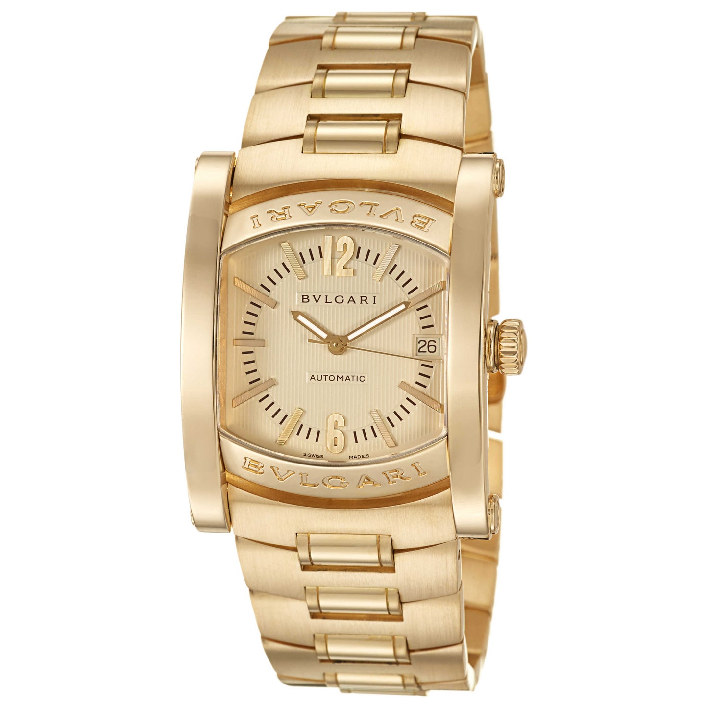 Front view of Bulgari Assioma Men's Automatic Watch AA44C13GGD