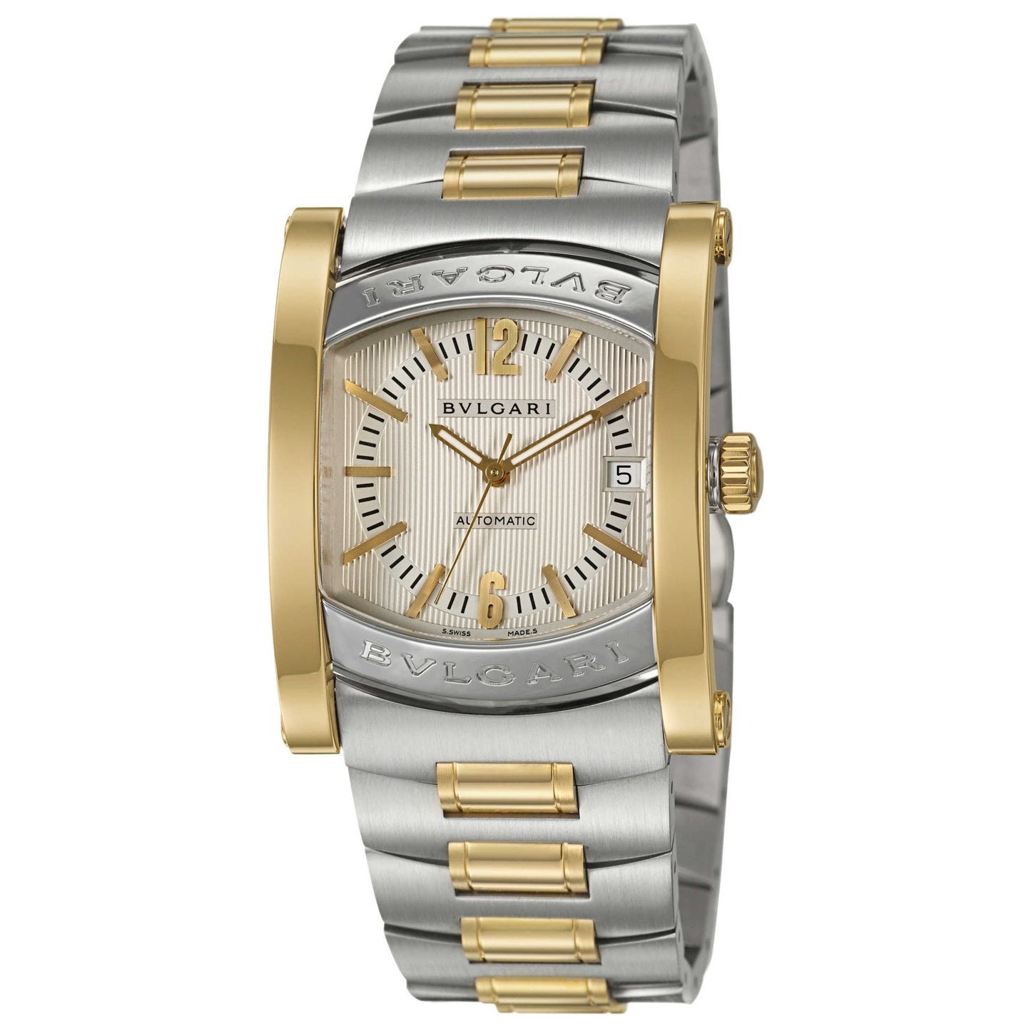 Front view of Bulgari Assioma Men's Automatic Watch AA44C6SGD
