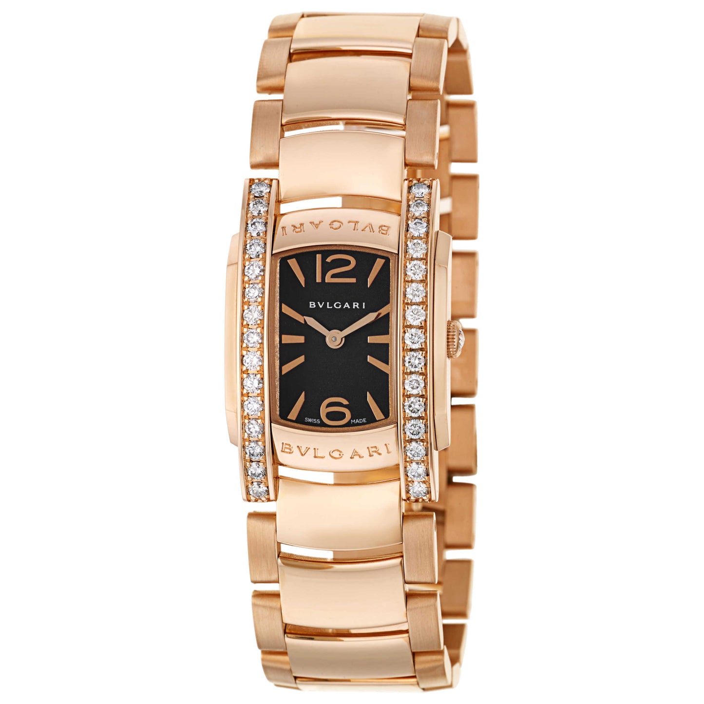 Front view of Bulgari Assioma Women's Swiss Quartz (Battery-Powered) Watch AAP31BGD1G