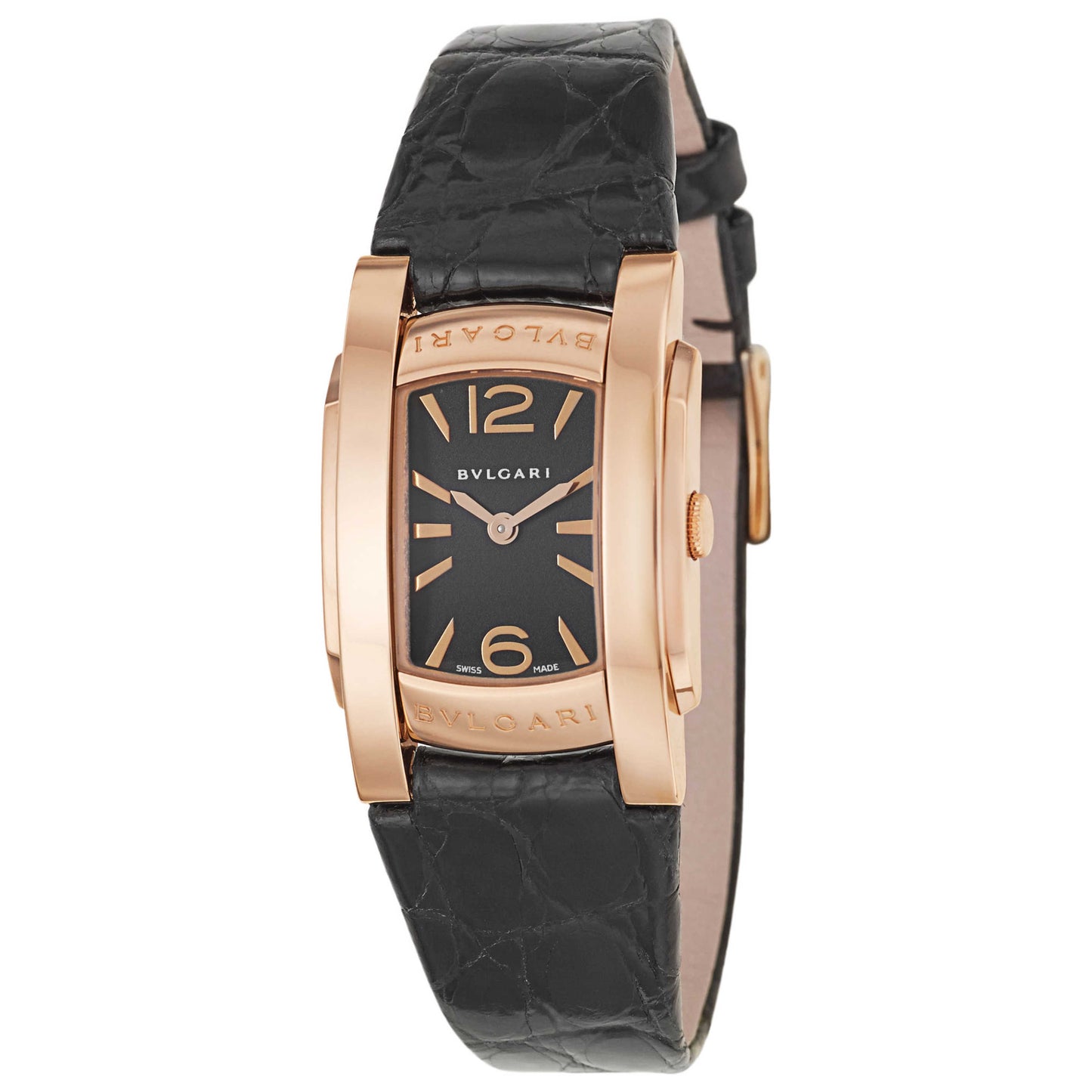 Front view of Bulgari Assioma Women's Swiss Quartz (Battery-Powered) Watch AAP31BGL