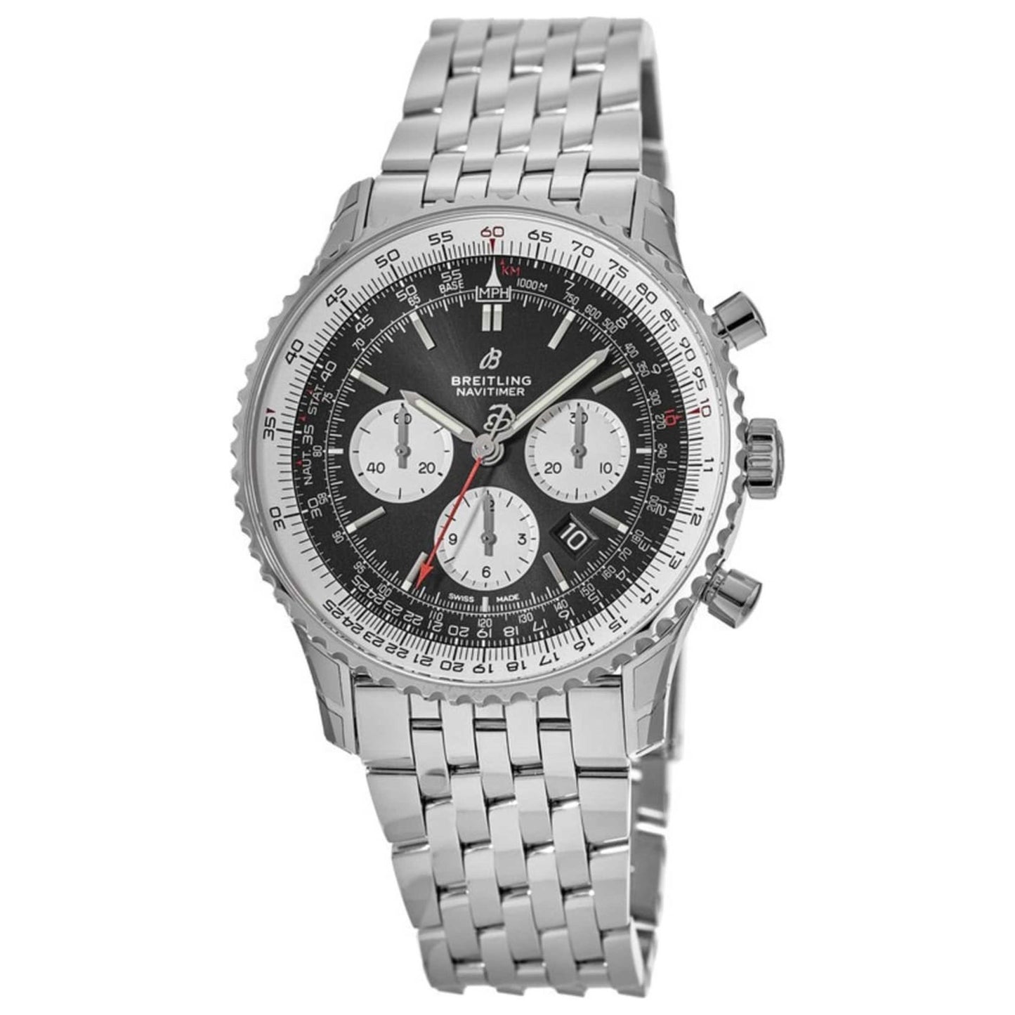 Front view of Breitling Navitimer Men's Automatic Watch AB0127211B1A1