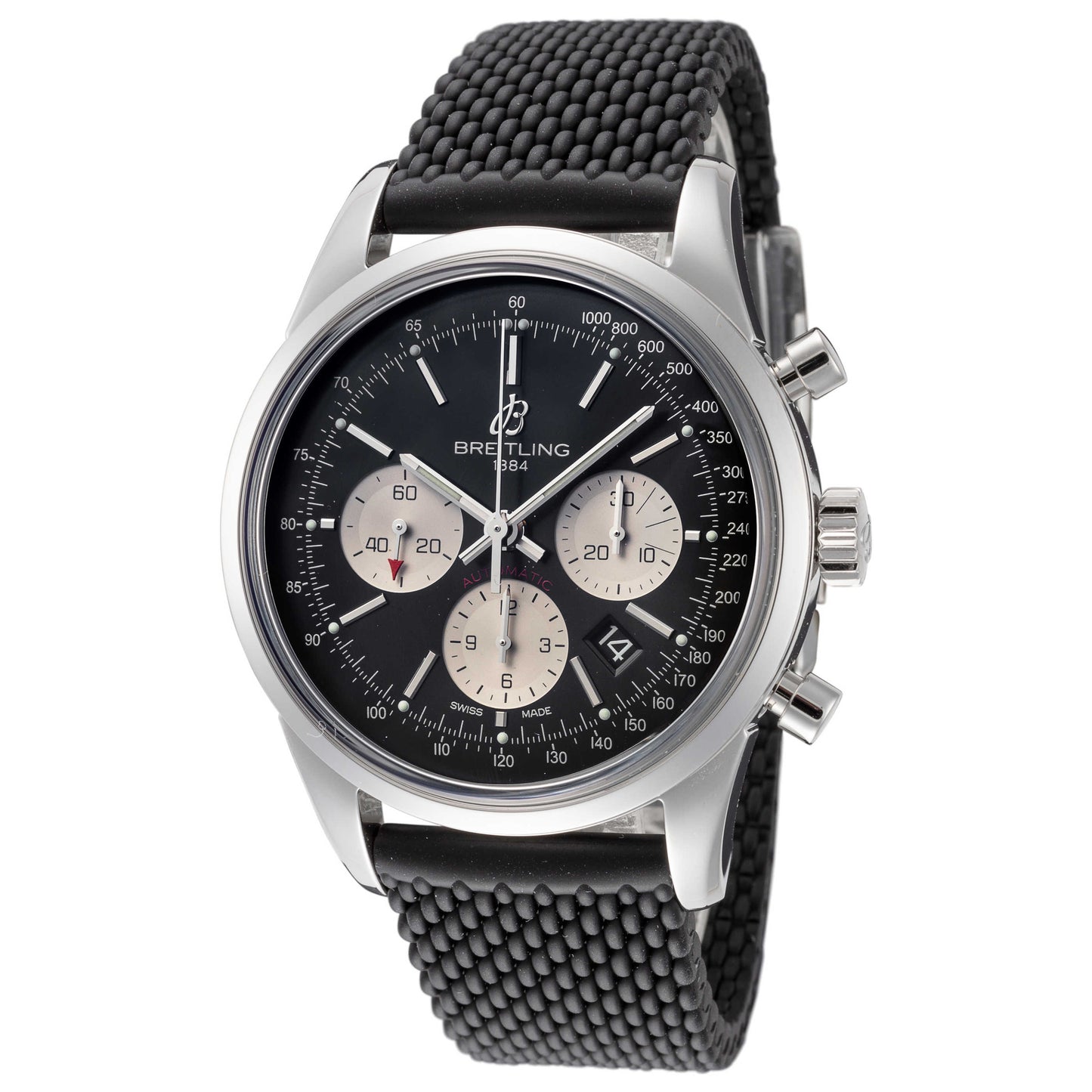 Front view of Breitling Transocean Men's Automatic Watch AB0152121B1S1