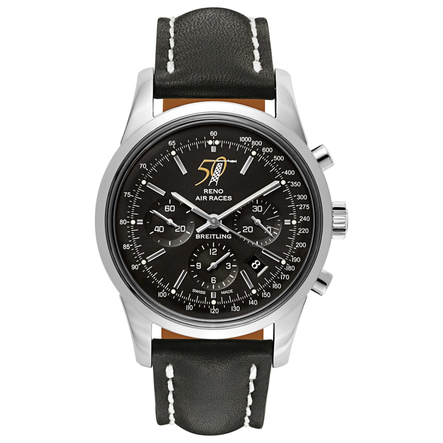 Front view of Breitling Transocean Men's Automatic Watch AB01528G-BC95-429X