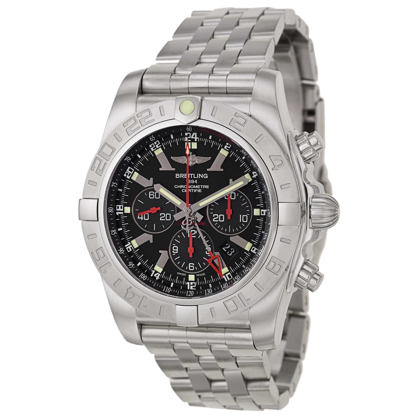 Front view of Breitling Chronomat Men's Automatic Watch AB041210-BB48-384A