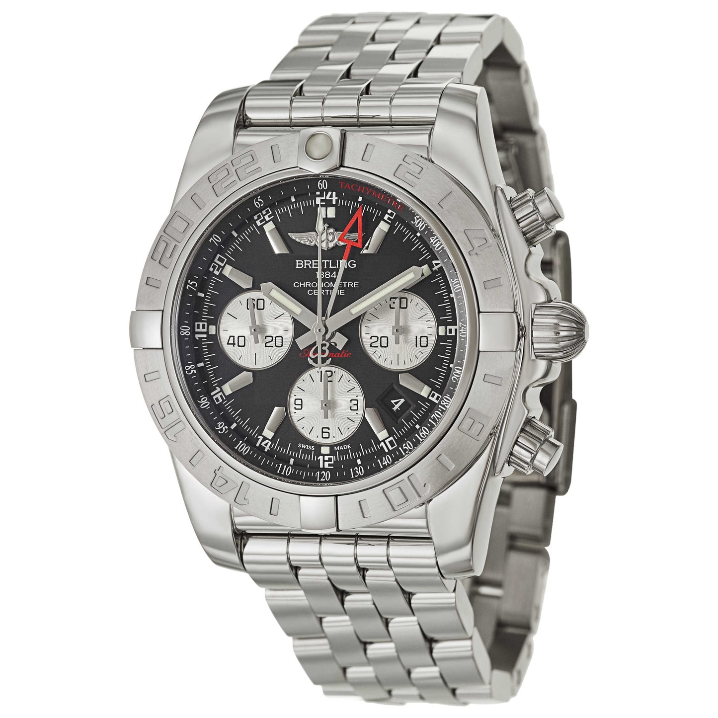 Front view of Breitling Chronomat Men's Automatic Watch AB042011-BB56-375A
