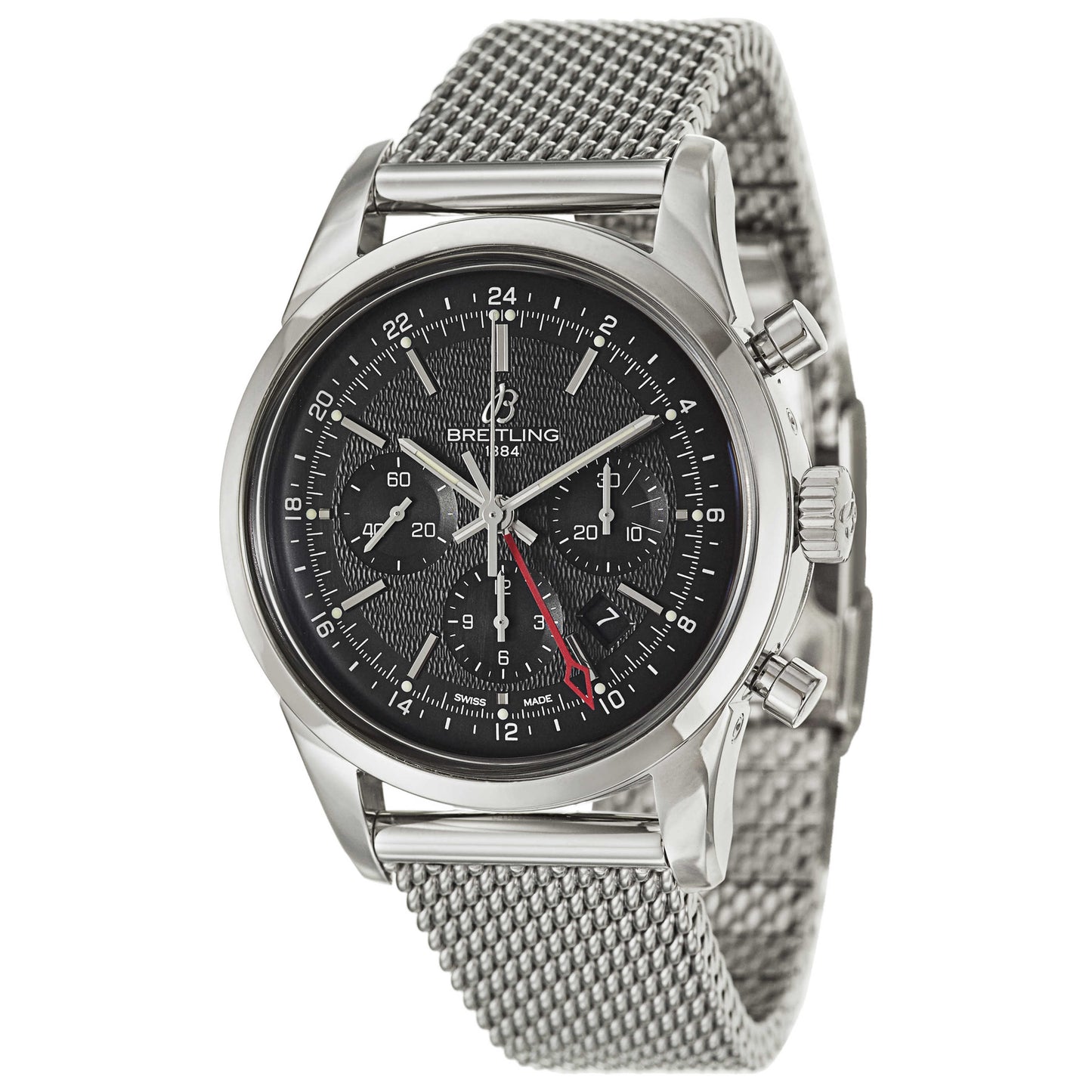 Front view of Breitling Transocean Men's Automatic Watch AB045112-BC67-154A