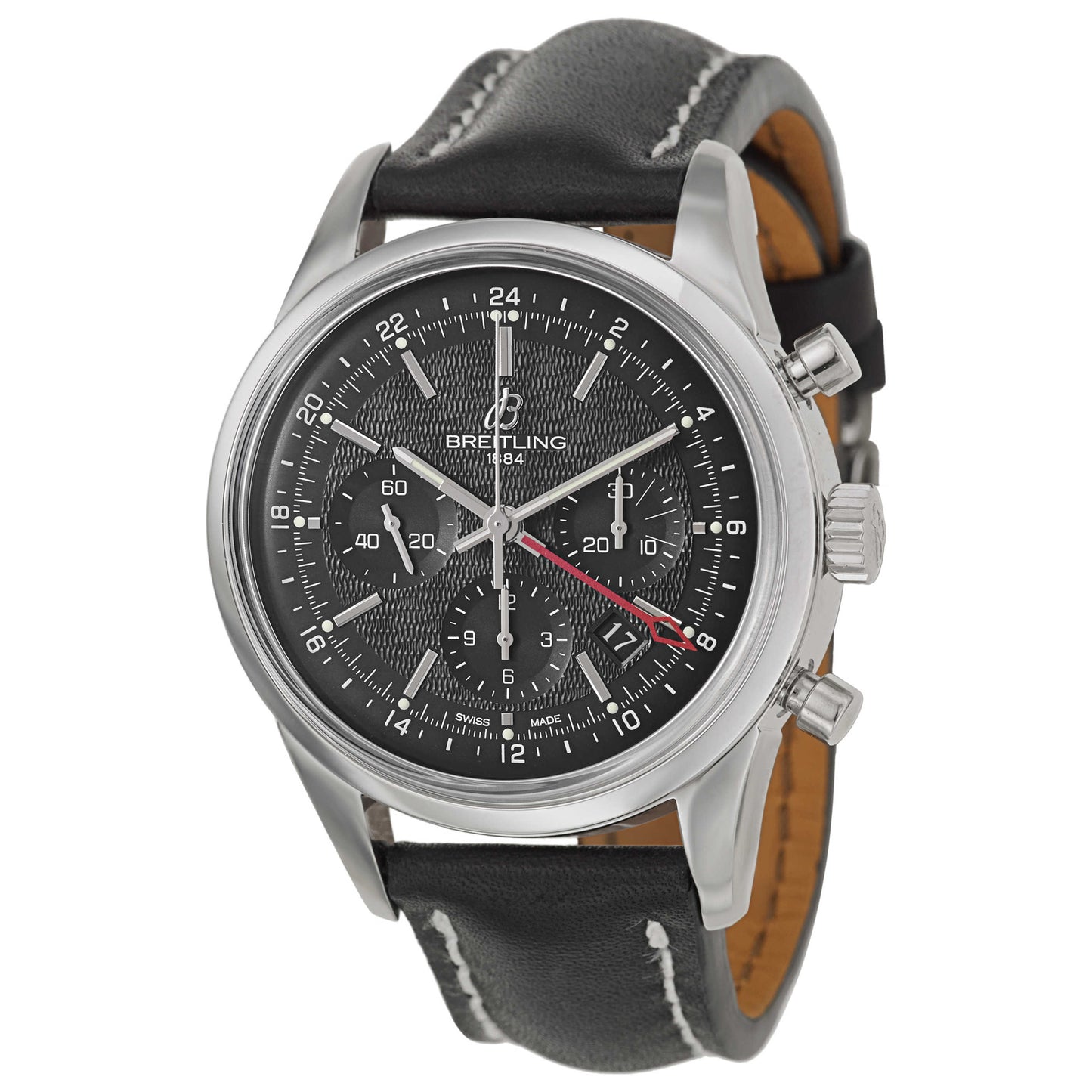 Front view of Breitling Transocean Men's Automatic Watch AB045112-BC67-435X