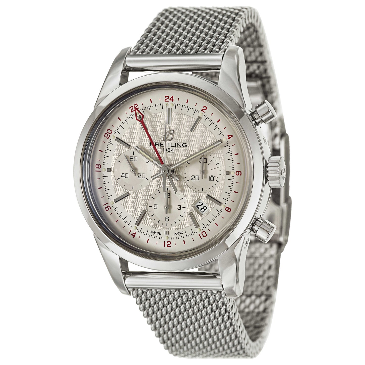 Front view of Breitling Transocean Men's Automatic Watch AB045112-G772-154A