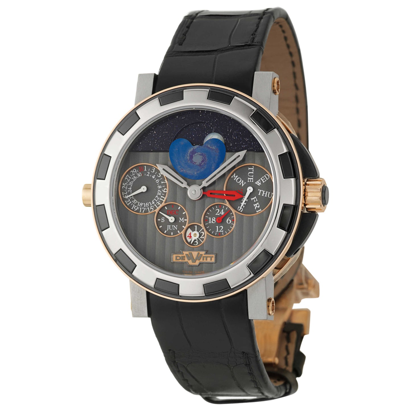 Front view of DeWitt Academia Men's Automatic Watch AC-7021-35-M1001