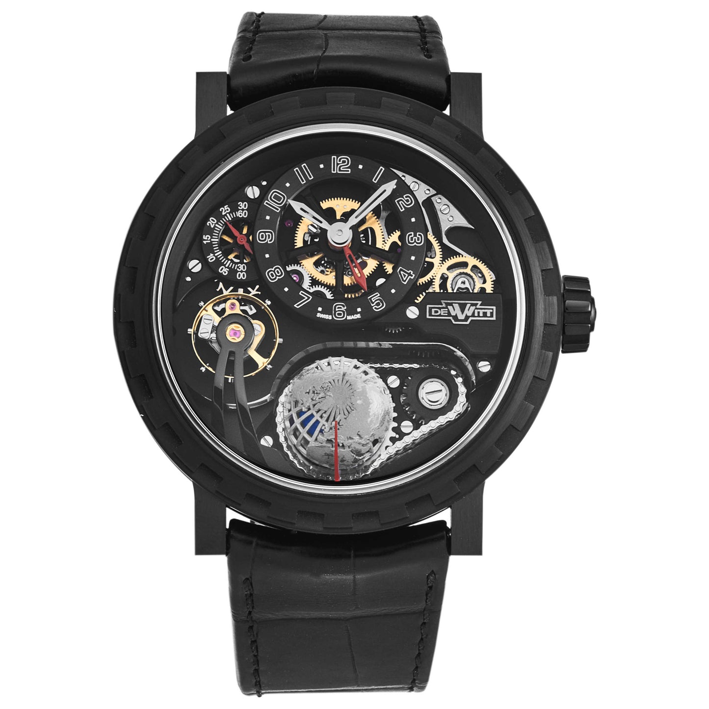 Front view of DeWitt Academia Men's Automatic Watch AC.GMT.002