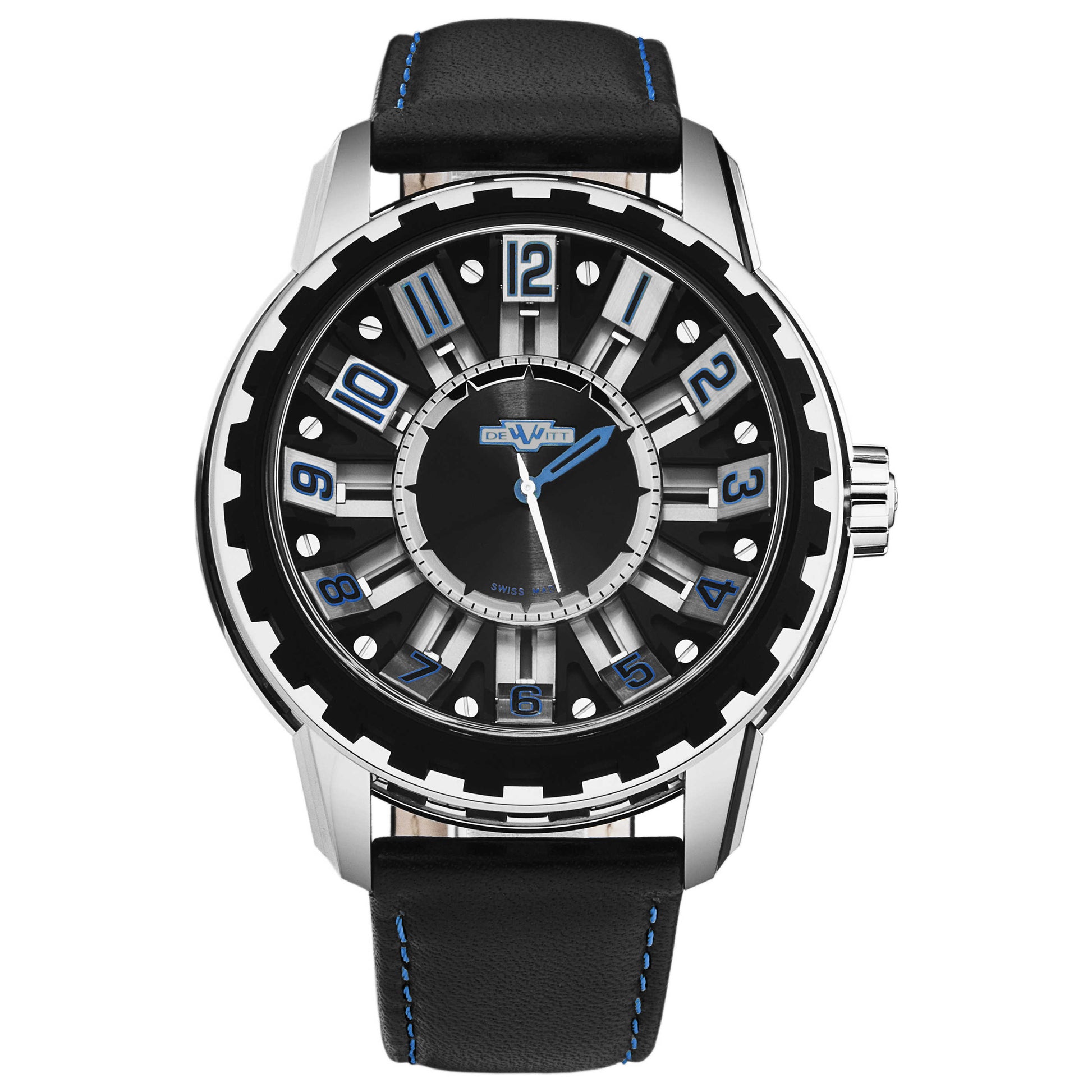 Front view of DeWitt Academia Men's Automatic Watch AC.SLD.001 RPB