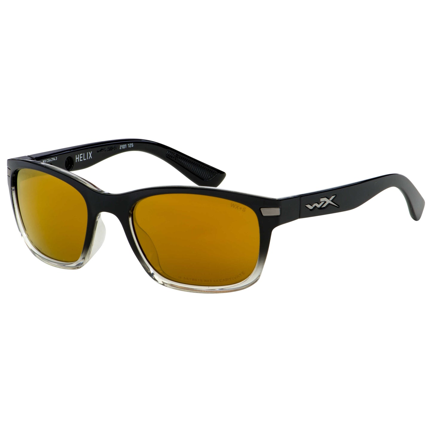 Front view of Wiley X Fashion Men's Sunglasses AC6HLX04
