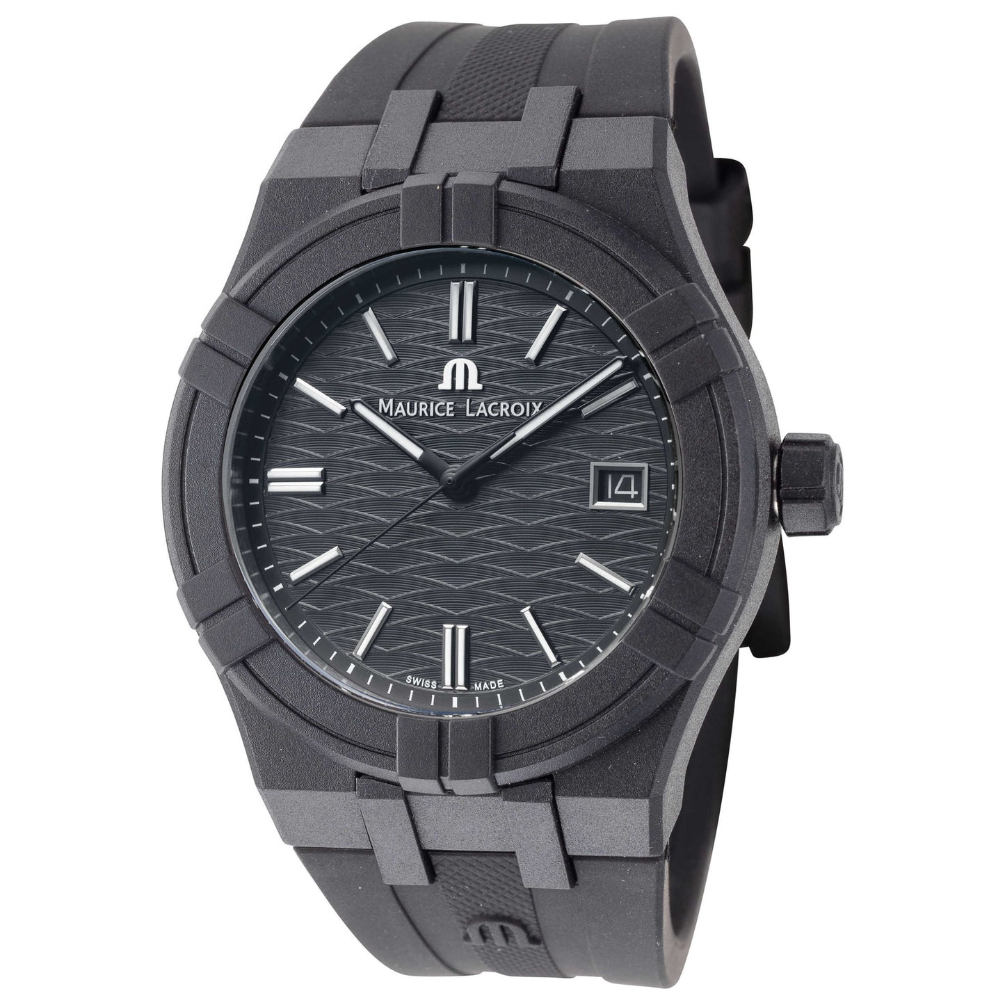 Front view of Maurice Lacroix Aikon #Tide Men's Quartz Watch AI2008-00000-300-0