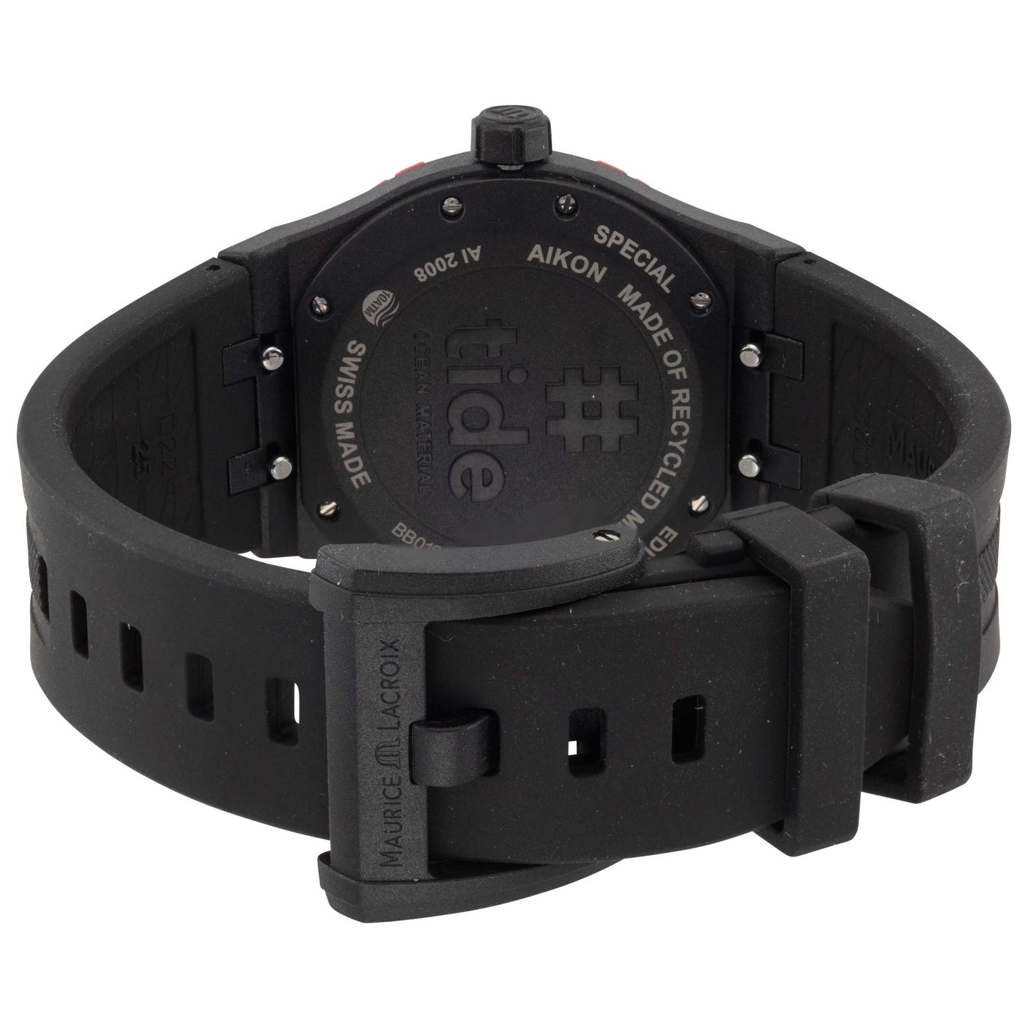 Back view of Maurice Lacroix Aikon #Tide Men's Quartz Watch AI2008-04010-400-J