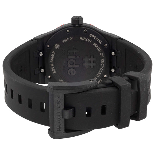Back view of Maurice Lacroix Aikon #Tide Men's Quartz Watch AI2008-04010-400-J