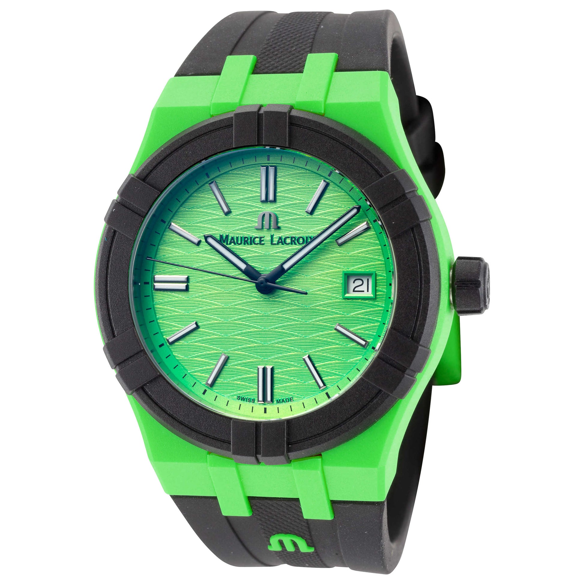 Front view of Maurice Lacroix Aikon #Tide Men's Quartz Watch AI2008-70070-300-0
