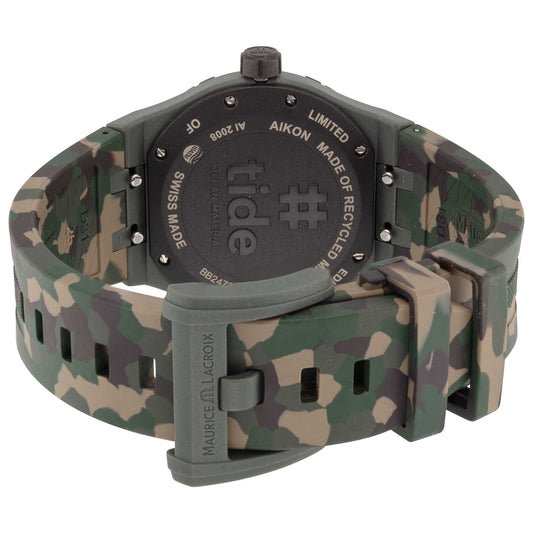 Back view of Maurice Lacroix Aikon #Tide Men's Quartz Watch AI2008-D33DZ-000-0