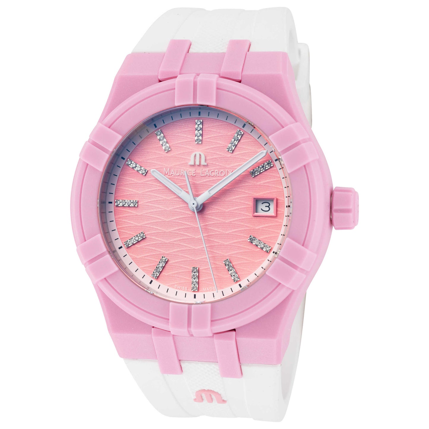 Front view of Maurice Lacroix Aikon #Tide Unisex Quartz Watch AI2008-EEEE1-3A0-0