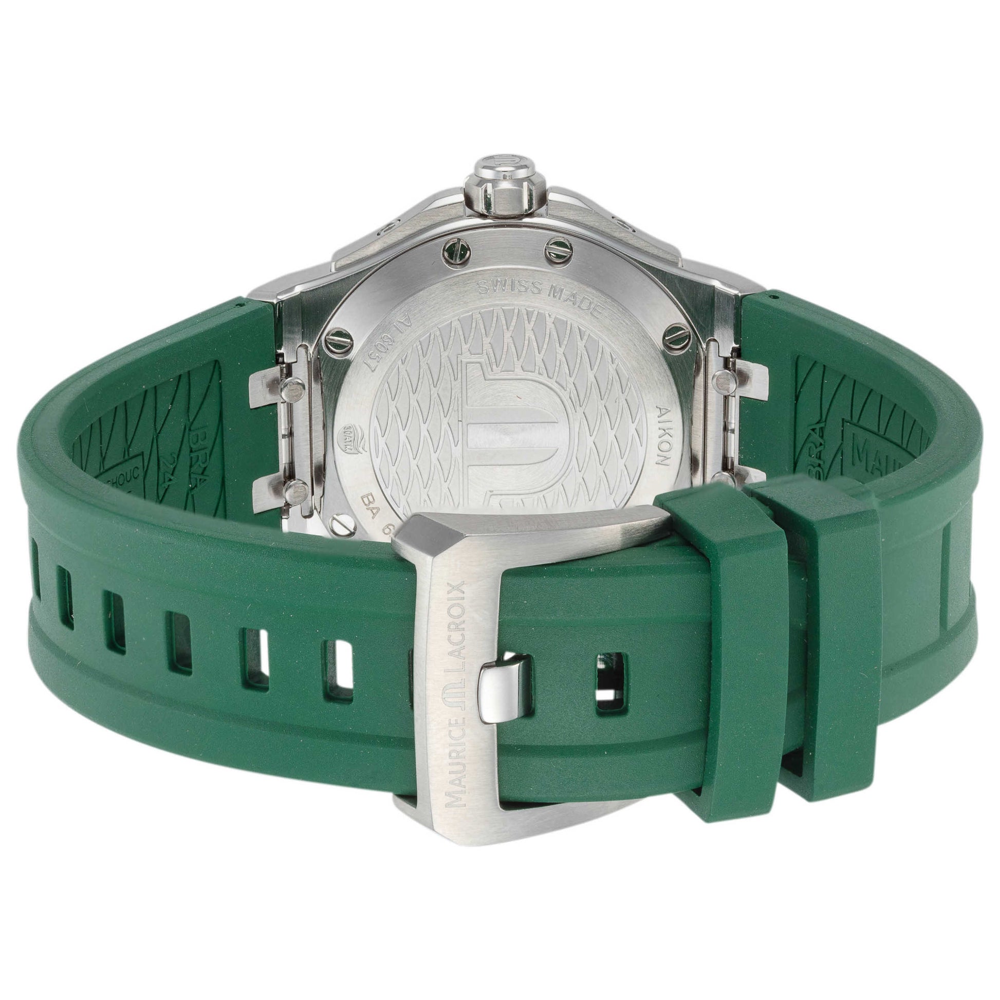 Back view of Maurice Lacroix Aikon Venturer Men's Automatic Watch AI6057-SSL50-630-5