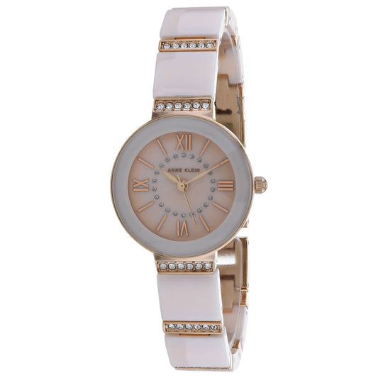 Front view of Anne Klein Swarvoski Crystal Women's Quartz Watch AK-3340LPRG