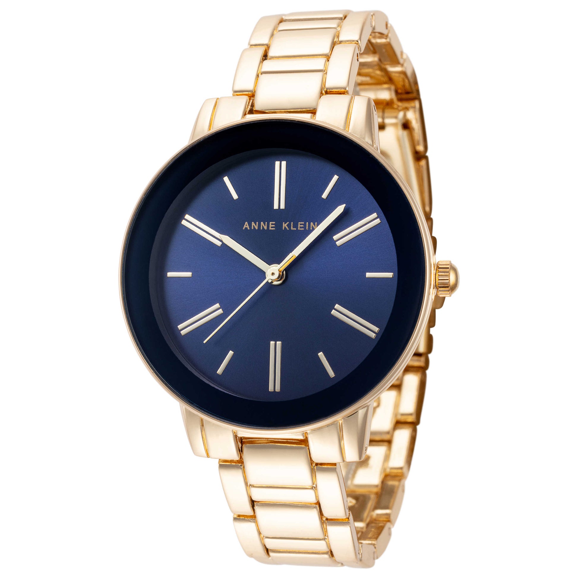 Front view of Anne Klein Fashion Women's Quartz Watch AK-3764NVGB