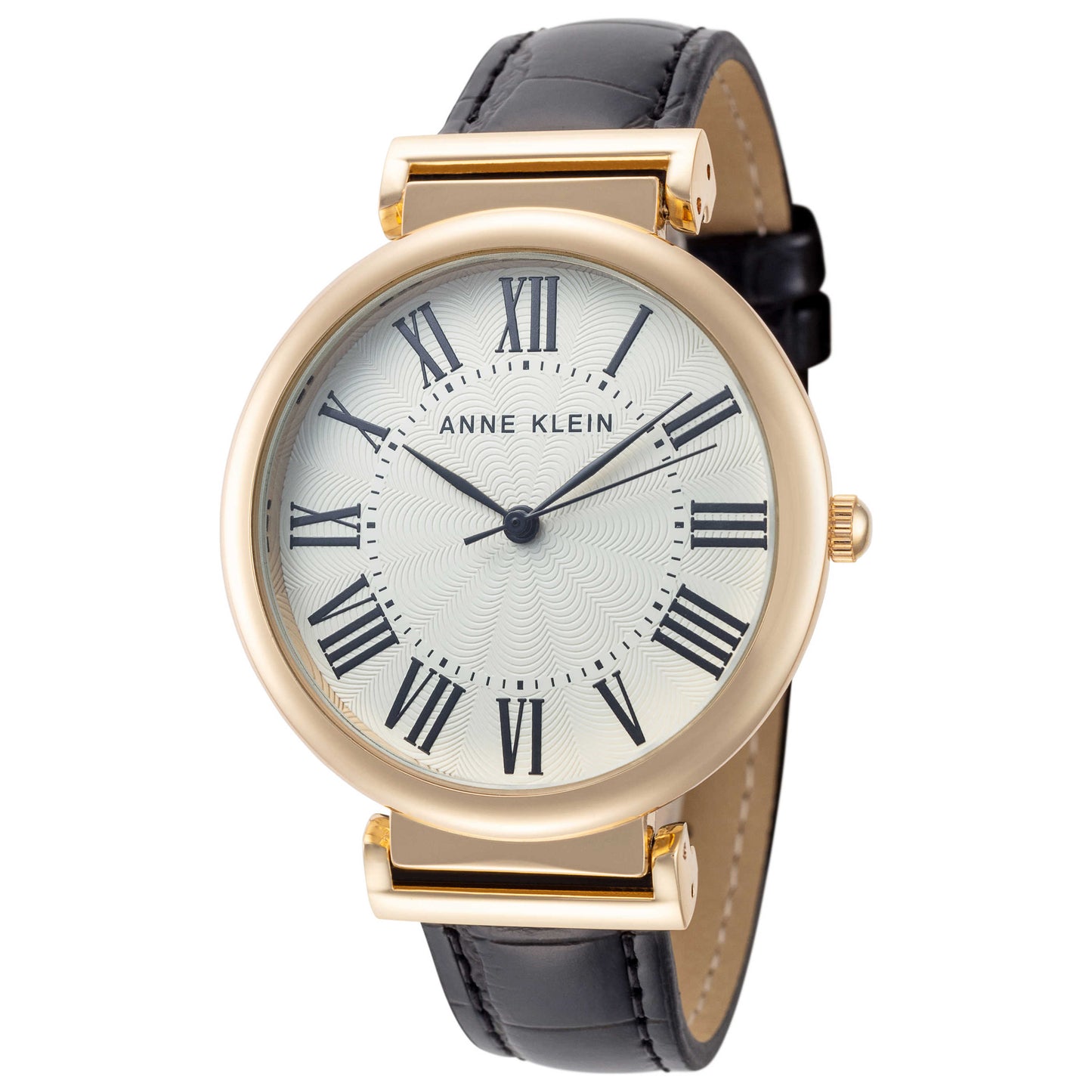 Front view of Anne Klein Fashion Women's Quartz Watch AK-3822GPBK