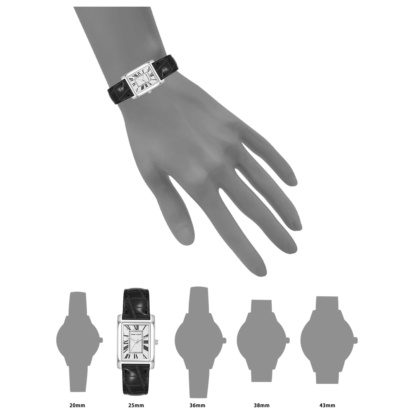 Anne Klein Classic Women's Quartz Watch AK-5091SVBK - Image #6