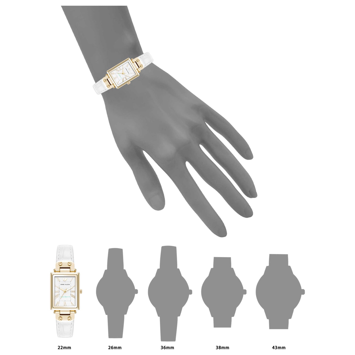 Anne Klein Classic Women's Quartz Watch AK-5152SVWT - Image #6